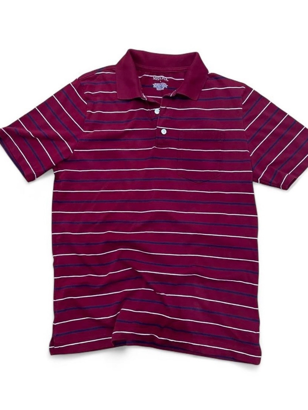 Merona Burgundy Striped Polo for Kids